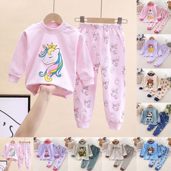4-5 Years Child Toddler Girl Clothes Girls Fall Winter Outfit, Long Sleeve Ruffle Top + Floral Pants 2Pcs Clothing Set 6-12 Months 12-24 Months 2T 3T 4T 5T 6T 7T Set