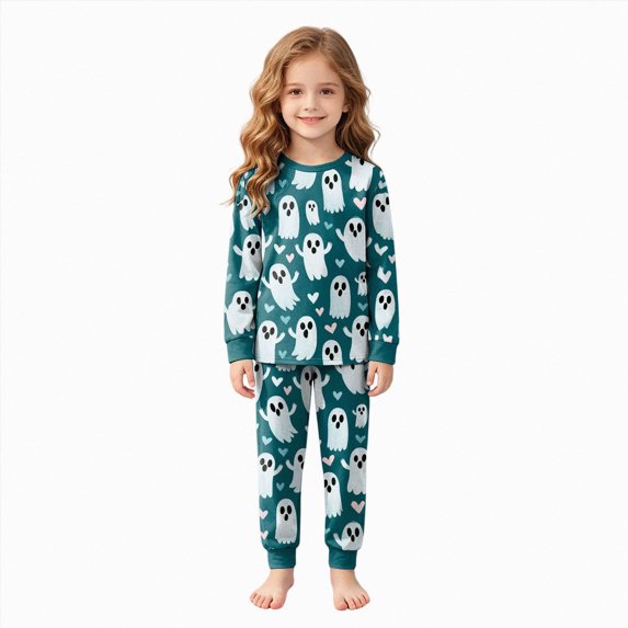 4-5 Years Tween Halloween Pajama Set Long Sleeve Pants Sleepwear Outfits Halloween Pj Set Bluey Halloween Costume