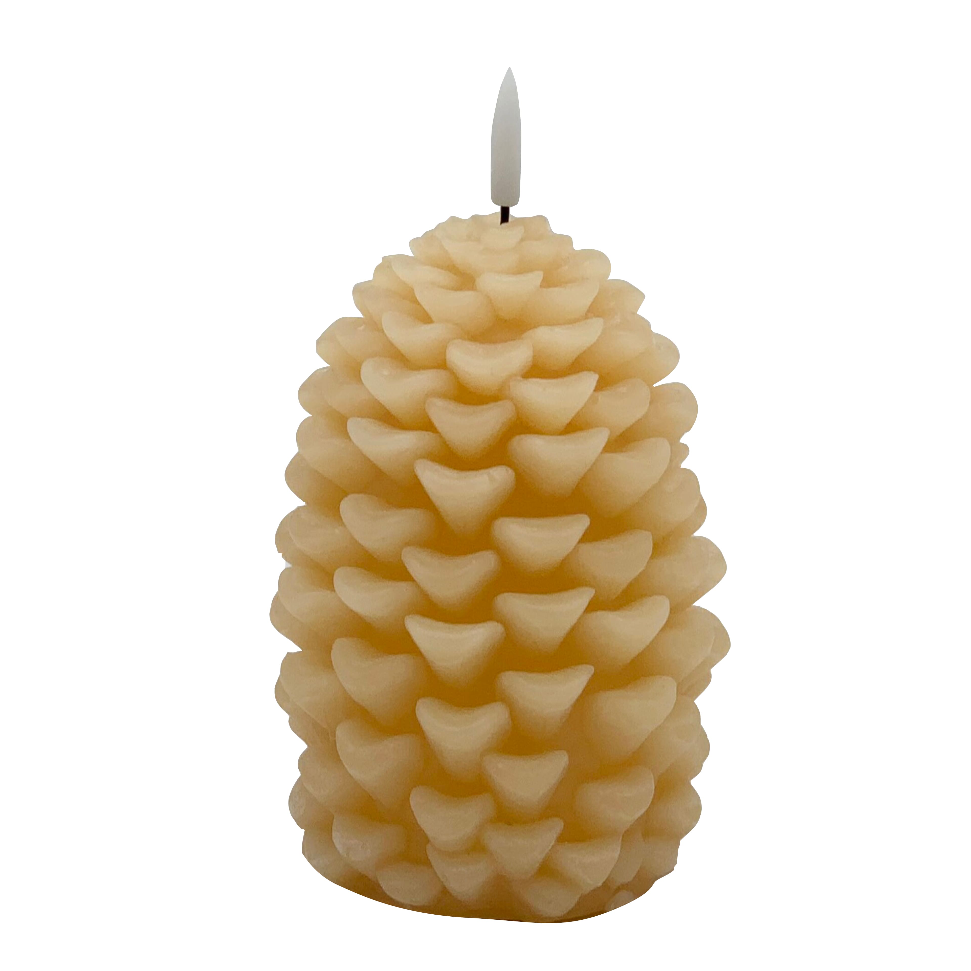 4.5" Yellow LED Pinecone Candle by Ashland®Fall Candles for Home Decor