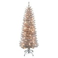 thumbnail image 1 of 4.5 ft Pre-Lit Rose Gold Tinsel Artificial Tree, 1 of 7