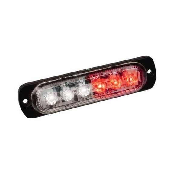 4.5 in. Long 6-watt Red White LED Ultra Slim Strobe