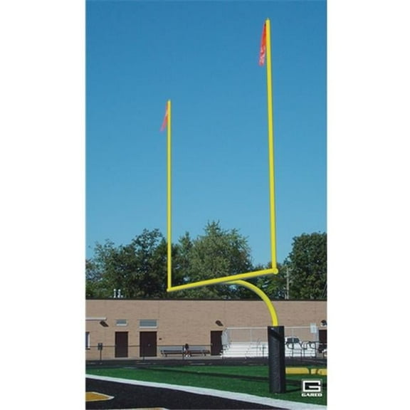 4.5 in. Outer Diameter Redzone High School Football Goalposts - Yellow