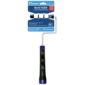 4.5 in" Premier Blue Tiger Large Core Mini Roller Frame with Comfort Grip Rubber and Plastic Handle