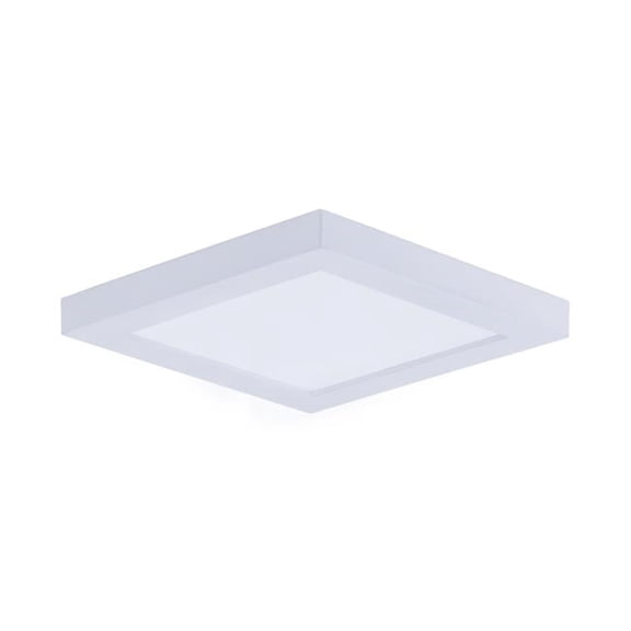 4.5 in. Wafer LED Square Wall Flush Mount, White