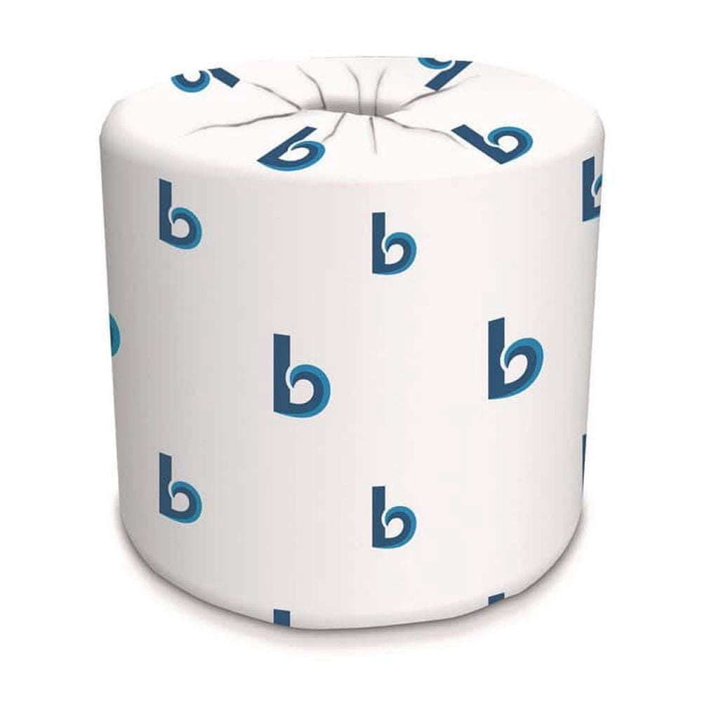 4.5 in. x 3 in. 2-Ply White Septic Safe Toilet Paper (500-Sheets/Roll, 96-Rolls/Carton)