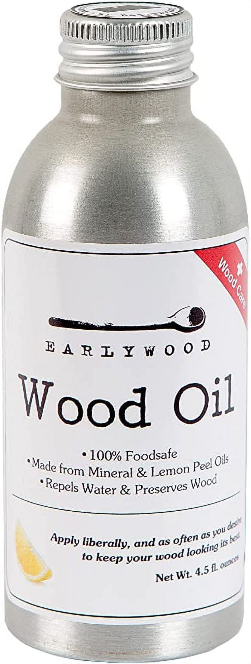 4.5 oz. Lemon Mineral Oil for Cutting Boards and Wooden Kitchen