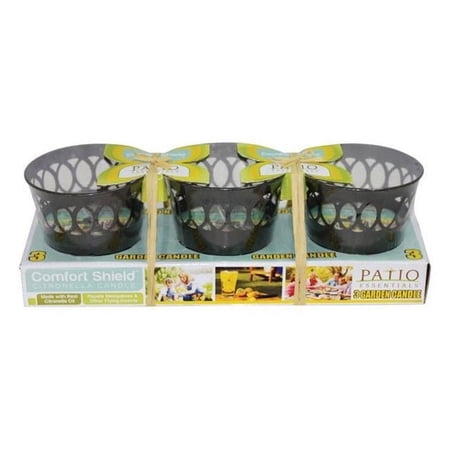 4.5 oz Patio Essentials Citronella Candle Die Cut Bucket, 6pk