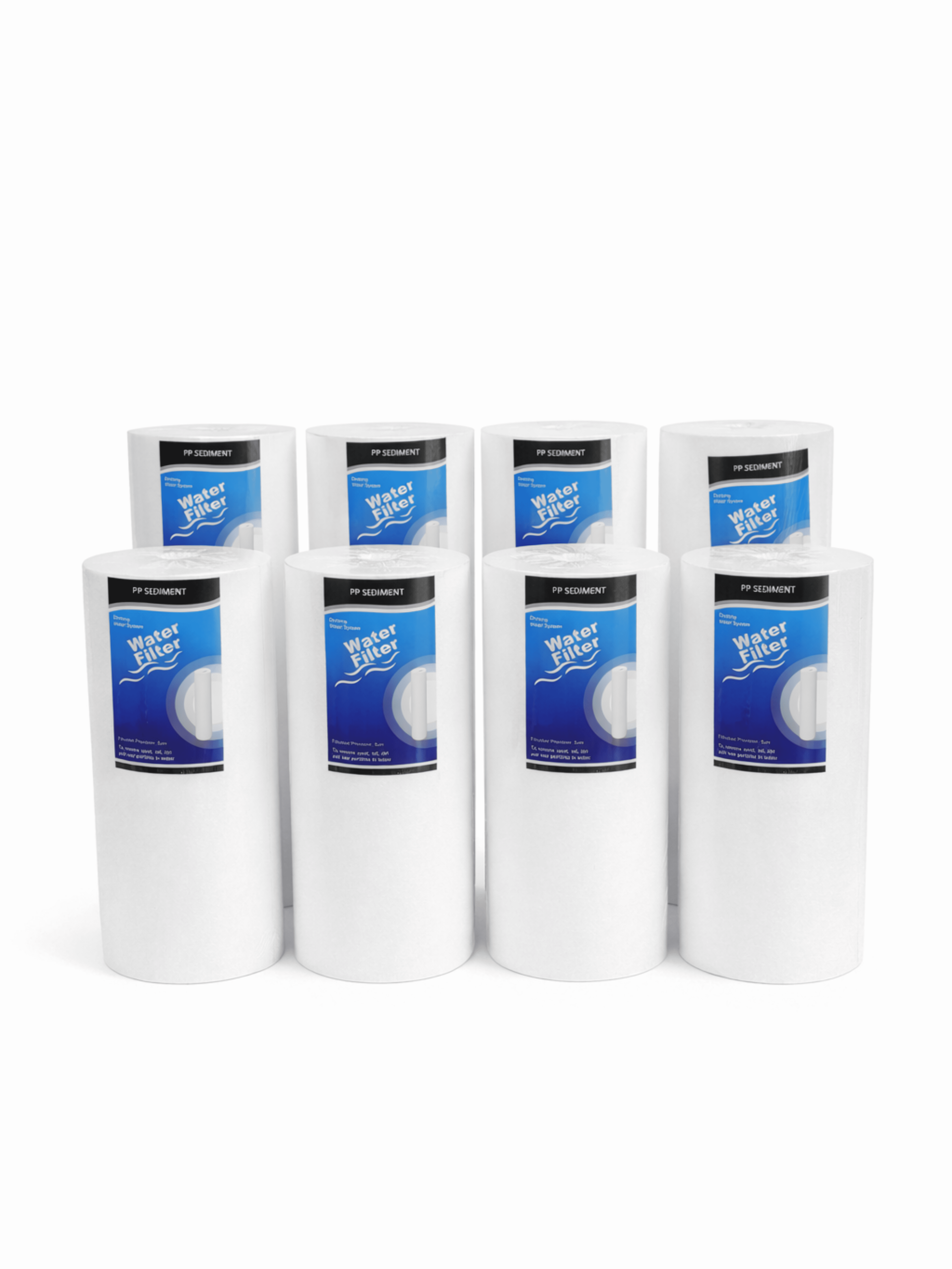 4.5" x 10" Sediment 5 Micron Replacement Water Filters (8 Pack)
