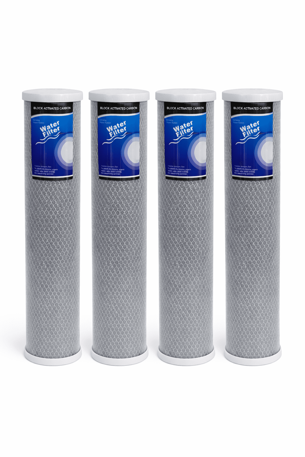 4.5" x 20" Carbon Block Replacement  Water Filters (4 Pack)