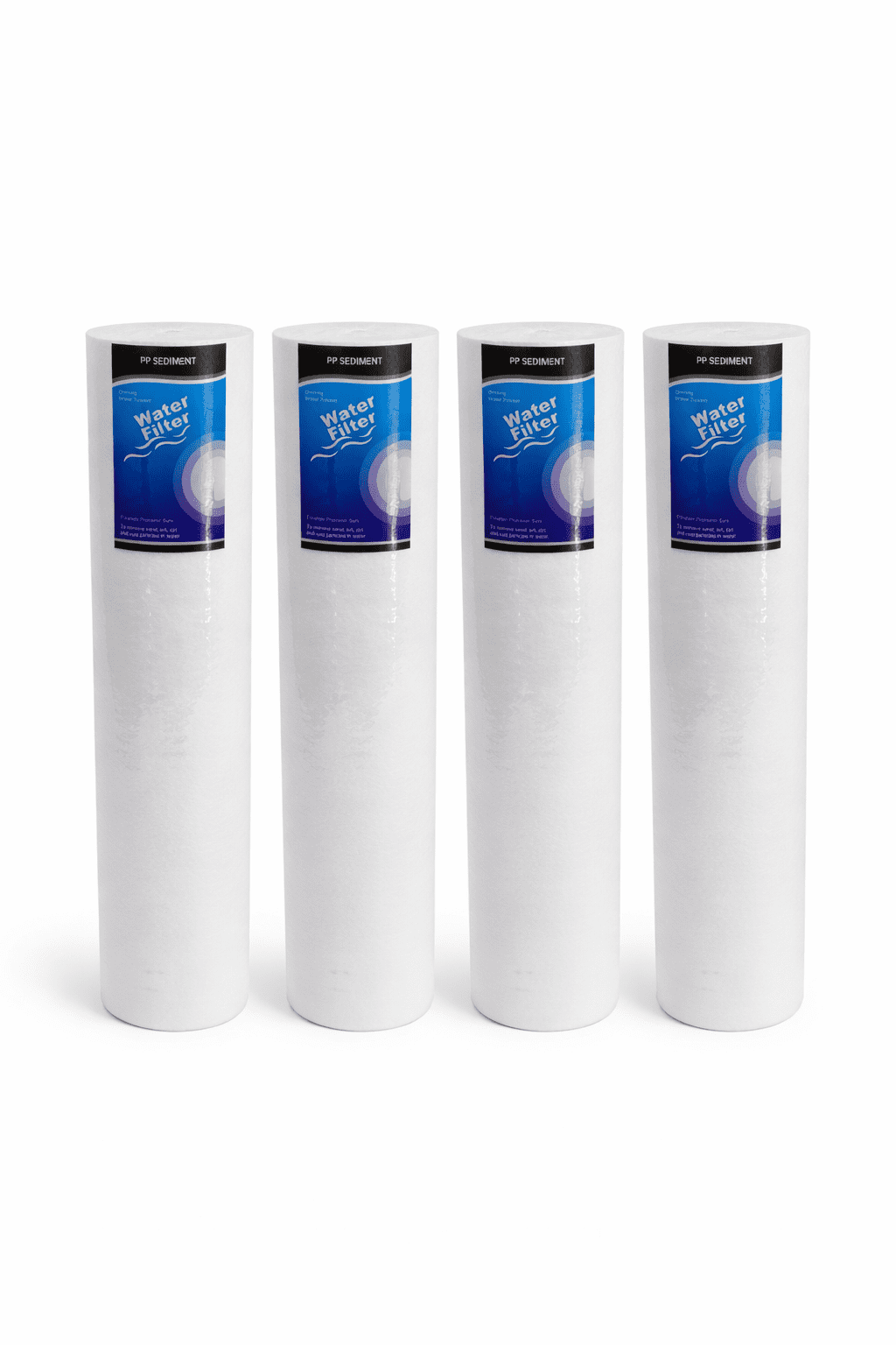 4.5" x 20" Sediment Replacement Water Filters – 5 Micron (4-Pack)