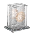 thumbnail image 1 of 4.5 x 3 x 2 in. Crystal Tzedakah Box with Silver Plates on 4 Sides, 1 of 1