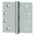 thumbnail image 1 of 4.5 x 4.5 in. Full Mortise Five Knuckle Plain Bearing Standard Weight Hinge, No. 008785 Satin Brass, 1 of 1