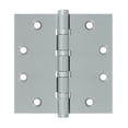 thumbnail image 1 of 4.5 x 4.5 in. Square Ball Bearings Hinges, Satin Chrome - Solid, 1 of 1