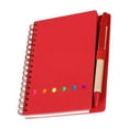 thumbnail image 1 of 4.5 x 5.5 Inch Red Memo Book with Sticky Notes, Pocket Size Notepad with Lined Pages, Small Black Journal for Work Notes and Everyday Carry - Compact Portable Memorandum Book, 1 of 9