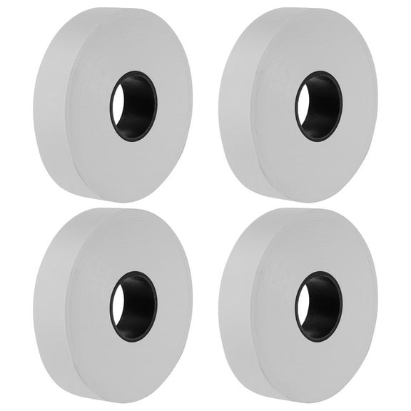 4/5"x196' PE Flagging Tape Non-Adhesive Neon Marking Tape for Tree Survey Boundaries, White 4 Pack