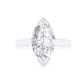 thumbnail image 1 of 4.50 CT Marquise Cut White Cubic Zirconia Solitaire Engagement Ring In 14K White Gold Over Sterling Silver (Color: White, Clarity: VVS1-VVS2, 4.50 Cttw) -10, 1 of 6