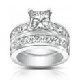 thumbnail image 1 of 4.50 Ct Princess Cut Diamond Engagement Ring Set In Channel Setting, 1 of 7