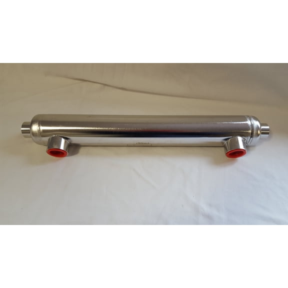 4,500,000 BTU Stainless Steel Tube and Shell Heat Exchanger for Pools/Spas