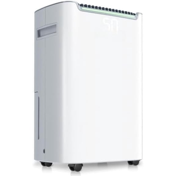 4,500 Sq.Ft Dehumidifier for Basement with Drain Hose, 50 Pint Dehumidifiers for Large with Three Modes, Intelligent Humidity Control, 24HR Timer for RV, Bathroom, Bedroom