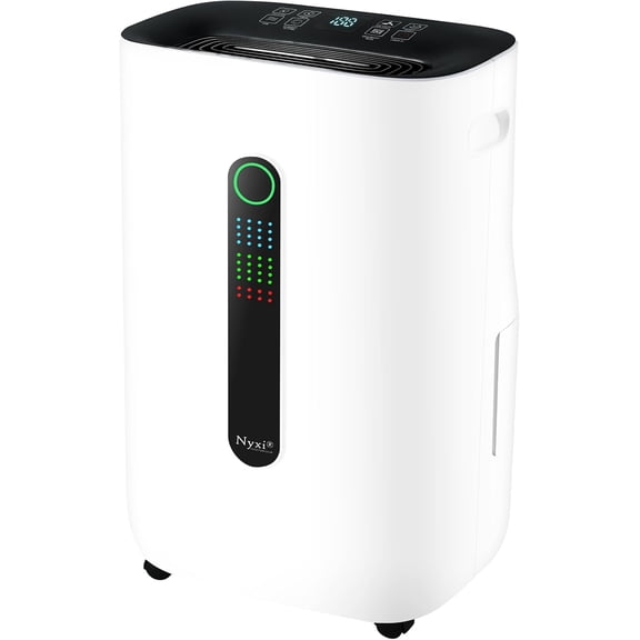 4,500 Sqft / 50 Pints Compressor Dehumidifier, Smart Digital Humidity Control, XL Water Tank 1.7 Gallon, Drain Hose Option, 24-Hour Timer, Removes Moisture for Home, Laundry, Office