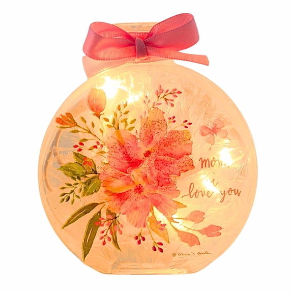 4.50In Love You Lit Jar With Ribbon, Glass, Mother's Day Flowers Electric Rcm2217 Mom
