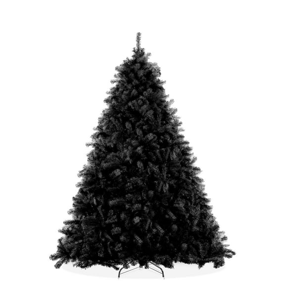 4.5FT Black Spruce Artificial Holiday Christmas Tree with Sturdy Metal Stand