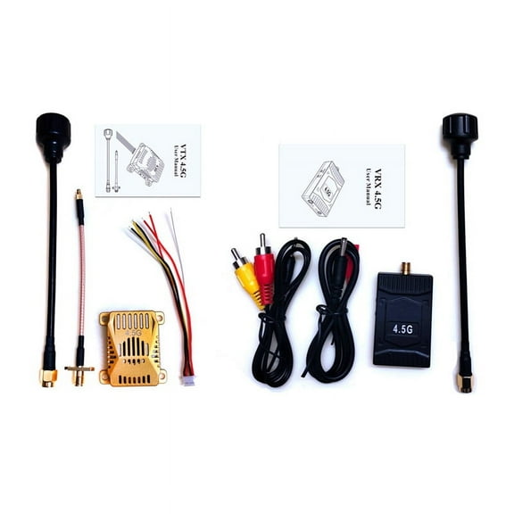4.5G 2.5W FPV VTX VRX Kit 16CH FPV Aerial Transmitter and Receiver for FPV RC Racing Drone Long Range Transmission