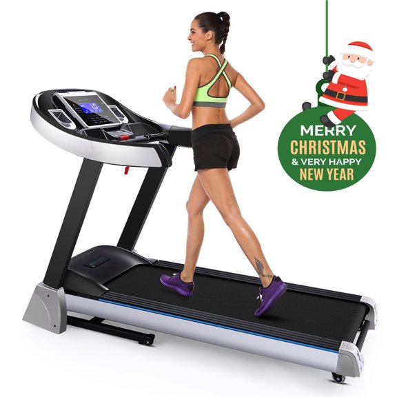 4.5HP Folding Treadmill Incline Motorized Running Machine for Home with LED Display, MP3 Player, Emergency Stop, Miles Track VAF