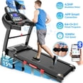 thumbnail image 1 of 4.5HP Treadmill w/ 300lbs Capacity, 15 Levels Auto Incline, 64+3+3+1 Preset Programs, 4.5HP Speed, LCD Display, App Control, HiFi Stereo Bluetooth, Shock Absorption System, Portable Exercise Machine, 1 of 10