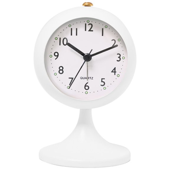 4.5In Alarm Clock Bedside Luminous Home Living Room Spherical Trumpet Clock