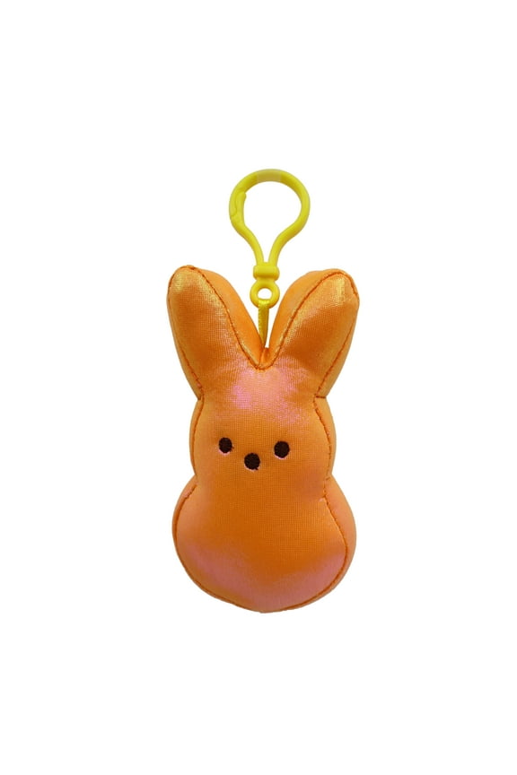 4.5In Orange Peeps Plush Keychain for Adult and Child, Easter