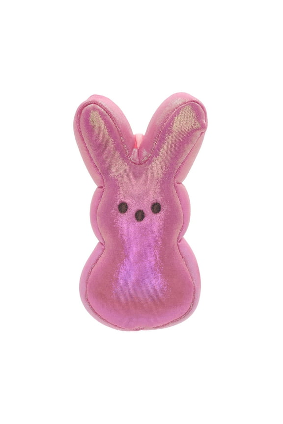4.5In Pink Peeps Bunny Plush Keychain for Adult and Child, Easter