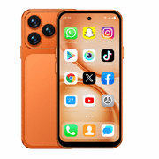 4.5Inch 4G Mini Smartphone, 2GB RAM + 16GB ROM, 2000mAh Battery, Android 10, WiFi, Bluetooth, Dual SIM, Face Unlock, Compact Phone for Kids, Students & Backup Use