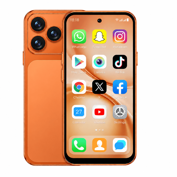 4.5Inch 4G Mini Smartphone, 2GB RAM + 16GB ROM, 2000mAh Battery, Android 10, WiFi, Bluetooth, Dual SIM, Face Unlock, Compact Phone for Kids, Students & Backup Use