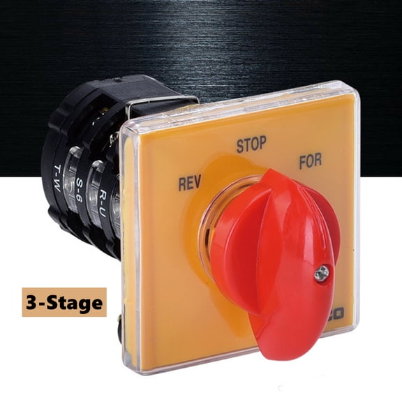 4.5KW Milling Machine Speed Control Switch, 3-stage Rotary Changeover Switch for Milling Machine DC 220V