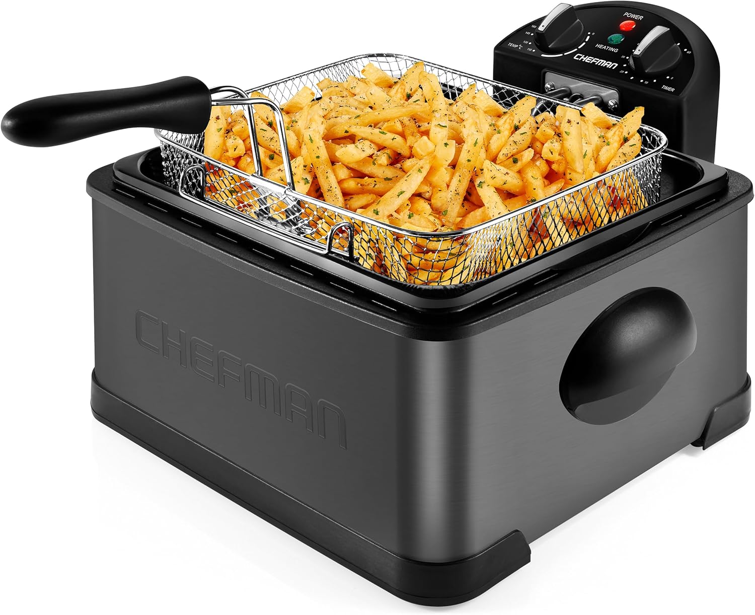 4.5L Dual Cook Pro Deep Fryer with Basket Strainer and Removable