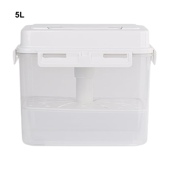 4/5L Pickle Jar with Press Plate Leakproof Kitchen Organizer Bins For Gherkin Sauerkraut Olive And Kimchi Storage Container