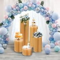 thumbnail image 1 of 4/5Pack Foldable PVC Paper Column Display Stands,Cardboard Vase Column Pillars, Wedding Flower Stand Rack Cylinder Stand for Decorating Weddings, Engagement Events, Holiday Gatherings, 1 of 25
