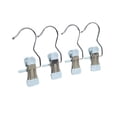 thumbnail image 1 of 4/5Pcs Portable Clothes Clips with Hook Clothes Pegs Antislip Stainless Steel Hat Clips Clothes Drying Hanger Clothes Drying Clips Home Storage Rack BLUE-4PCS, 1 of 8