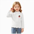 thumbnail image 1 of 4-5T Child Girls T-Shirts Tee,Long Sleeve Cute Shirts for Girls Mock Neck Fall Winter Clothes Daily Casual Tops for 6 12 18 24 Months 2T 3T 4T 5T Kids Girls Clothes, 1 of 6