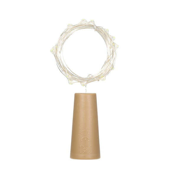 4.5V 1.2W 2M 20 LED Copper Wire Fairy String Light Warm White Twistable Bendable Foldable Bottle Stopper Atmosphere Lamp IP65 Water Resistance for Christmas Xmas Holiday Festival