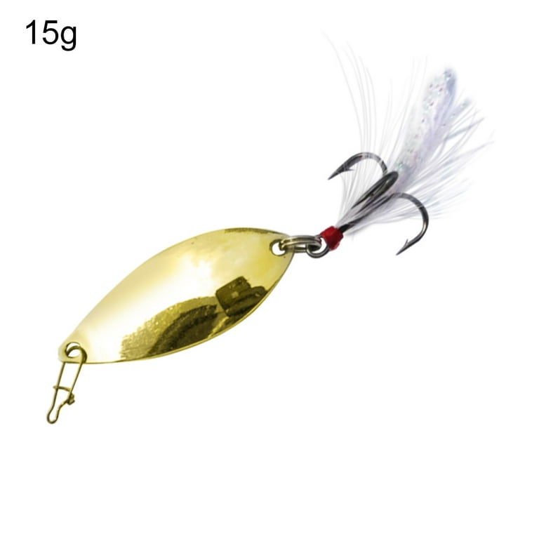 4.5cm Metal Mini Fishing Artificial Spoon Lure Wobbler Fish Swim Bait  Tackle 