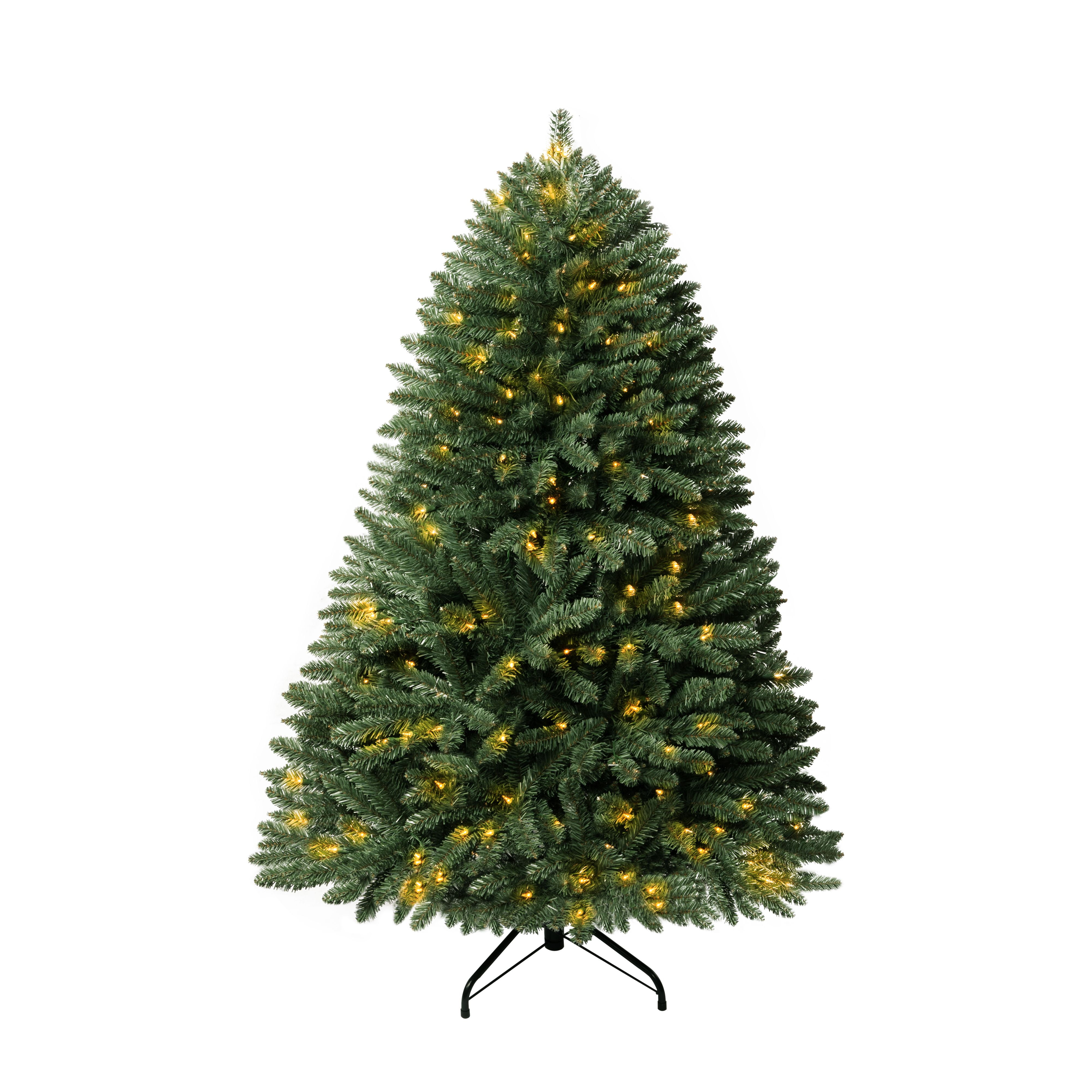 4.5ft Christmas Tree with Lights, Prelit with Foot Pedal, 674