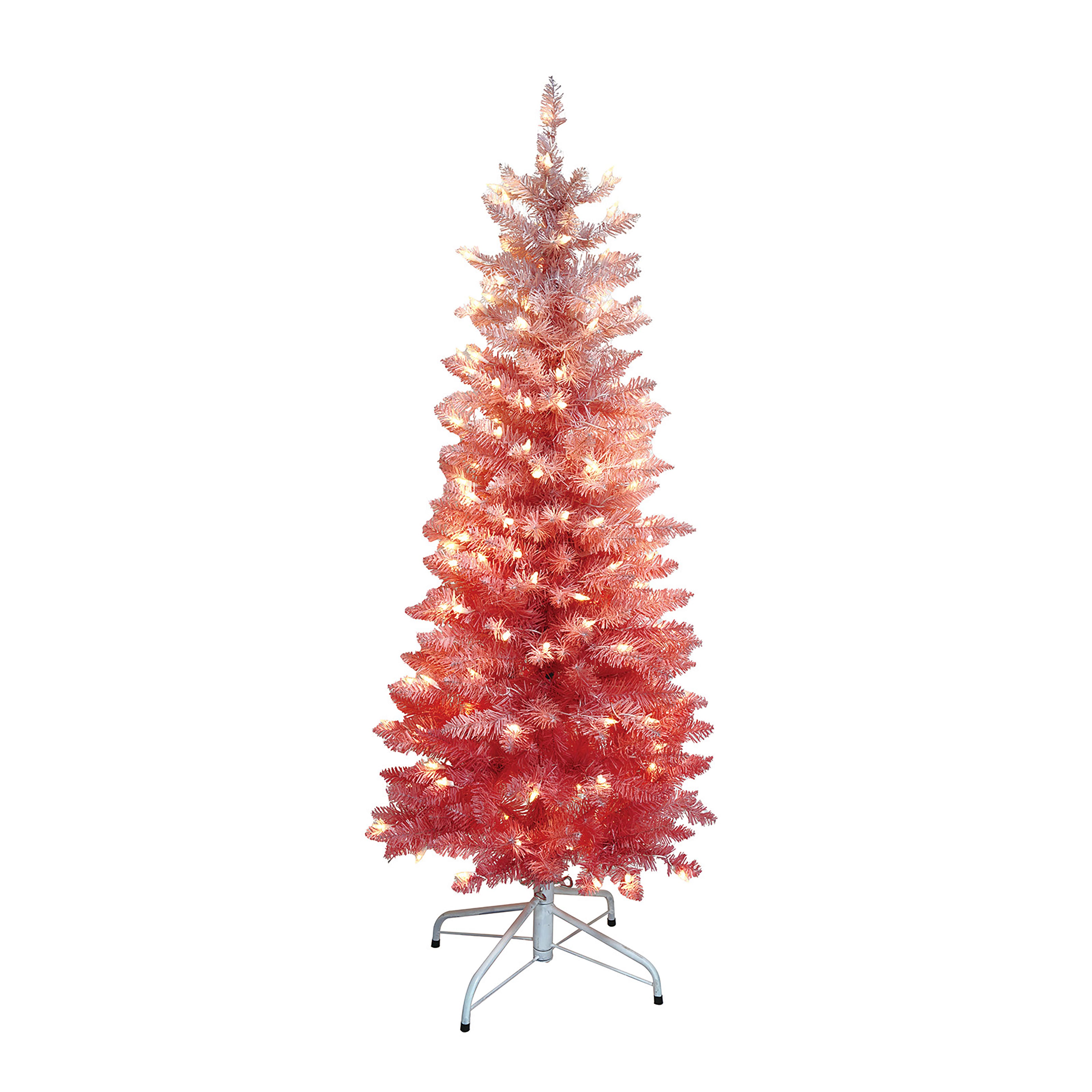 4.5ft. PreLit Ombre Artificial Christmas Tree, Clear Lights by Ashland