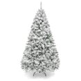 4.5ft Premium Snow Flocked Artificial Holiday Christmas Pine Tree for