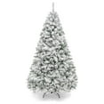 4.5ft Premium Snow Flocked Artificial Holiday Christmas Pine Tree for