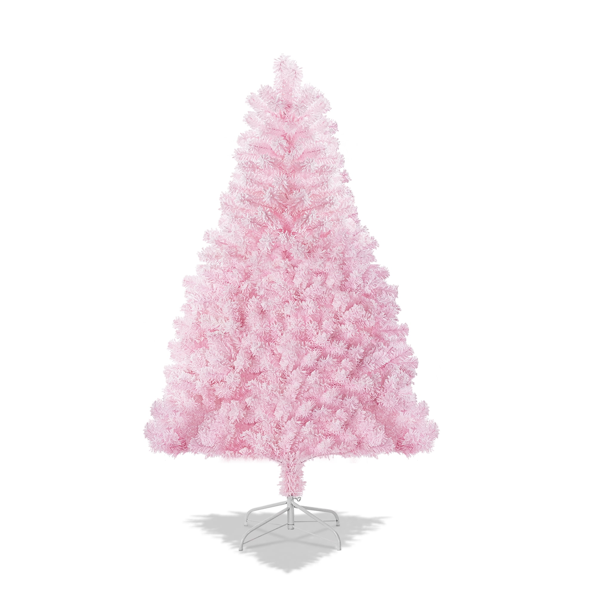4.5ft Snow Flocked Christmas Tree Premium Hinged Artificial Pine Tree