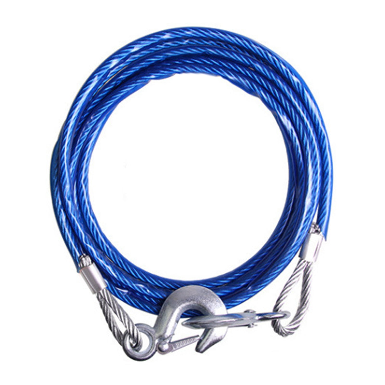 Traller Rope 4/5m Trailer Rope Tow Rope with Hook Heavy Duty Tow Cable Winch Strap ...