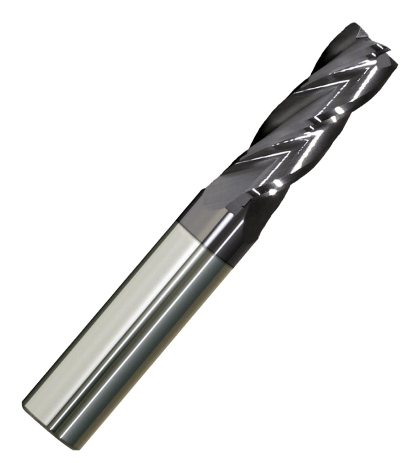 4.5mm Diameter 4 Flute Single TiALN Carbide End Mill, 16mmLength of Cut, 51mm Overall Length