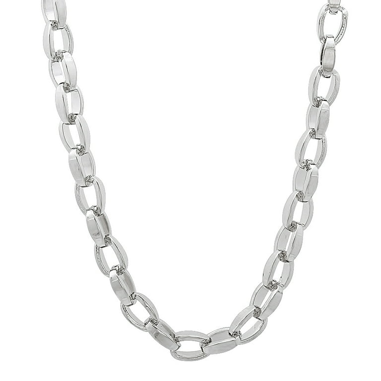 Men's Wheat Link Stainless Steel 4.5mm Chain Necklace